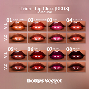Second Life Marketplace - Dotty's Secret - Trina - Lip Gloss [REDS] [EVOX]
